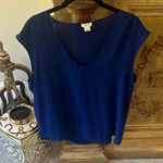 J.Crew  Royal Blue Blouse Photo 0