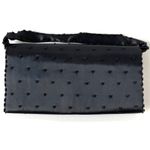 Vtg 70s Richere Bag by Walborg Hand Beaded Holiday Hollywood Clutch Satin Glam Black Photo 1