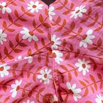 Big Bud Press Daisy Chain Jumpsuit Pink Floral Cotton Twill Medium GUC Photo 4