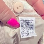 Talbots IRISH LINEN EMBROIDERED TAN BEIGE WHITE STRIPED FLORAL PENCIL SKIRT 6 Photo 6