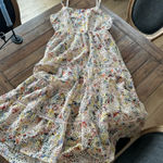 Evereve  Lizzy Eyelet Floral Midi Dress Photo 0