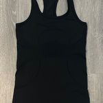 Lululemon Sz 4 Swiftly Tech Racerback Workout Gym Black Sleeveless Tank Top Photo 0