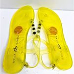 Katy Perry Sandals Womens Size 6 Yellow Jelly Shoes Smiley Face Photo 7
