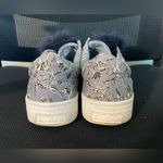 Sam Edelman  Laya Blue Platform Pom Pom Floral Sneakers Size 8 Photo 3