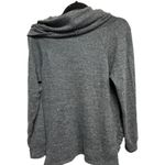 cupio  Cowl Neck Gray Ruffle Side Sweater Size Medium Winter Fall Layering Photo 1