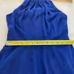 EXPRESS Blue chiffon fit and flare dress size 2 in Excellent pre owned condition Photo 4