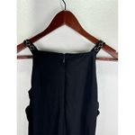 Calvin Klein ‎ Women's XL Black Draped Tank Top Gold Chain Straps Photo 4