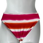 Tommy Hilfiger Striped Bikini Bottom Swimwear XS Pink Orange White NWT Photo 5