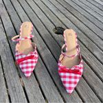 Wild Fable - Women's Lysandra Gingham Eyelet Kitten Heels - size 8 picnic date Photo 1