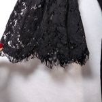 Mustard Seed Black Lace Plunging V Neck Mini Dress Witchy Size L Photo 6