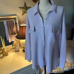 Aerie  lumber Jane lilac oversized button down cotton comfy casual shirt XL Photo 2