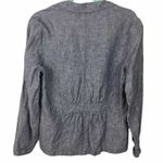 Kenar Linen Blue Chambray Two button Blazer size Medium Photo 1