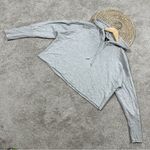 Nike Dri-Fit Yoga Luxe Cropped Hoodie Pullover Oversized Soft Knit in Gray L Photo 4