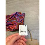 Stone Fox Swim  Purple Print Bijou Bikini Bandeau Top BNWT Size XL Photo 3