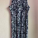 Athleta Santorini Indigo Floral Tropical High Neck Travel Tank Dress XS Photo 5