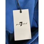 7 For All Mankind  Women's Blue Sleeveless Collared Blouse Top‎ Photo 12