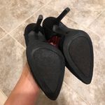 BCBG Paris D’Orsay slip on solid black lace floral heels size… Size 6 Photo 7