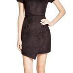 AQUA  by Bloomingdale’s Black faux suede dress size small Photo 0