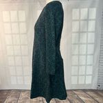 Loft  Ann Taylor Green & black print long sleeve a-line business casual dress siz Photo 3