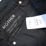 NWT Mother Superior Scrapper Cuff Ankle Fray in Who's Sorry Now Crop Jeans 29 Black Photo 4