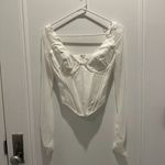 House Of CB  Araminta White Long Sleeve Mesh Corset Photo 1