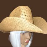 High Sierra Vintage  Tan straw Cowboy Hat. Unisex Photo 3