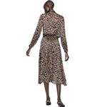 ZARA  WMN'S Animal Print Shirt‎ Flowy V-neck Top Blouse S NWOT Photo 2