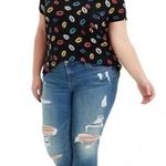 Torrid 4/$25 NWT  Lips Kisses Classic Fit Pocket Tee Sz 3X Photo 0