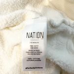 Nation Ltd  Crewneck Long Sleeve Pullover Sweatshirt White Medium Photo 3