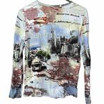 Christopher & Banks  San Francisco Beaded Sequin Long Sleeve Tee Small Photo 5