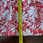Madewell Red and White button down Floral Skirt size 6P Photo 5