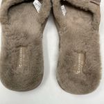 Koolaburra by Ugg Ishani Suede Bow Faux Fur Slippers Slides Amphora Taupe 10 Photo 10