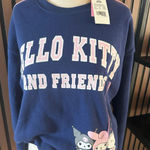 Hello Kitty  and Friends by Sanrio Blue sweatshirt Graphic Print size xxs NWT Photo 0