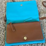 Dana Buchman Teal & Brown Crossbody Purse Photo 1