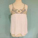 Aeropostale Aeropostal‎ Women Embroidery Sleeveless White Summer Top Size Small Photo 2