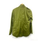 ZARA Basic Army Military Style Utility Jacket Full Zip Green Size Small Photo 7