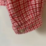 Loft Gingham Check Ruffle Collar Long Sleeve Flannel Top in XL Photo 10