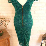 ABS Allen Schwartz  Emerald Lace Midi Dress Photo 0