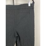 Chico's Chico’s Black Crocodile Texture Pull On Skinny Cropped Ankle Pants Size 12P Photo 3