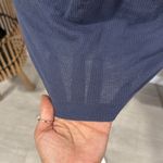 Acne Studios Acne cashmere blend waffle scoop neck short sleeve tee Deep Blue Knit Top Photo 4