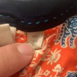 Anthropologie Vanessa Virginia womens 2 xs extra small orange tiger shirt top cu Photo 4