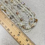 PREMIER DESIGN Multi Strand Pearl Crystal Beads Bridal Statement Necklace White Photo 4