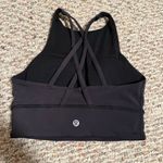 Lululemon  Energy Bra High Neck Long Line *Tough
Black- Size 4 Photo 1