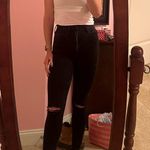 Abercrombie & Fitch Ultra High Rise Super Skinny Ripped Black Jeans Photo 7