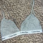 Calvin Klein Gray  Triangle Bralette Photo 0