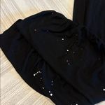 Michael Lauren  Women’s Black Side Rouched Joggers Splatter Paint Detail Size XS Photo 1