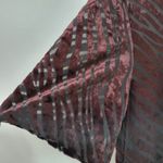 VTG Burned Out Velvet Tiger Stripe Swing Dress 14 Animal Print SL Fashions USA Brown Photo 9