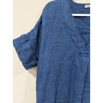 Faherty Women's Blue Sanibel Basketweave Dress Indigo Size Small 2303 Photo 4