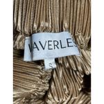 Waverles Brown Satin Pleated High Rise Elastic Waist Flowy Wide Leg Shorts Sz S Photo 2