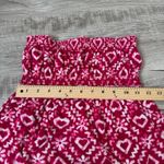 So Wear It Declare Strapless Smocked Top Pink White Heart Floral Print L Y2K Size L Photo 8